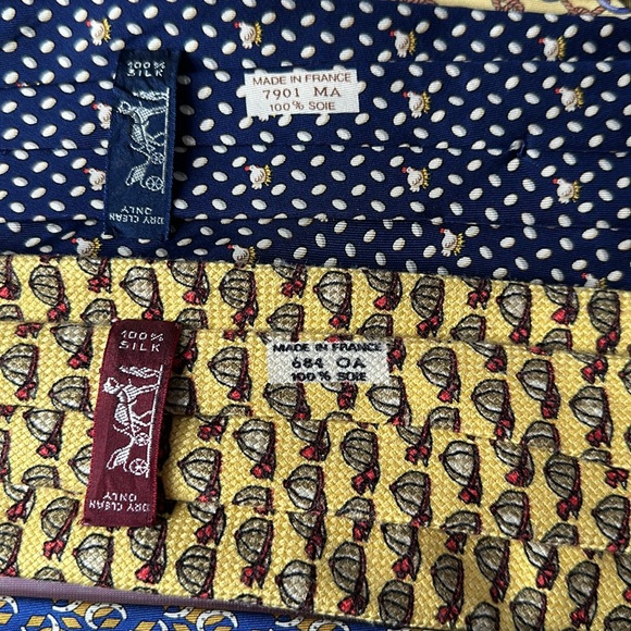 Authentic Hermes 👔4 Piece Tie Bundle 👔 - Picture 8 of 9